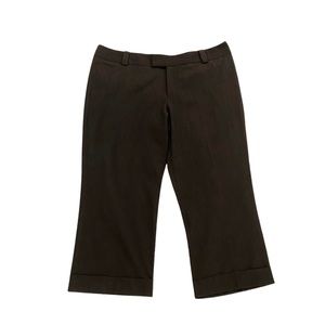 Ladies Size 14, Dark Brown, Low Rise Crop Pant by Mossimo